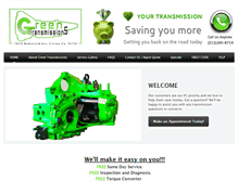 Tablet Screenshot of greentransmissions.com
